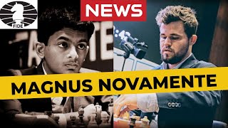 MAGNUS CARLSEN e JOVEM PROMESSA na DISPUTA hoje de xadrez