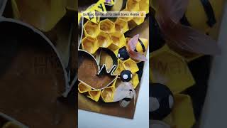 Quilling bear, honey comb and bees #quilling #shortsfeed #ytshort