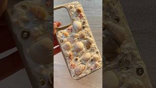 DIY phone cover😱🔥on summer theme🦪🐚🤍 #shorts #shellcraft #viralvideo #diy @CraftyNandani7