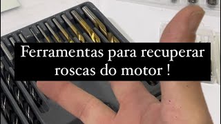 Kit de ferramentas para recuperar rosca de motor. Incrível assista até o final.