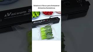 Seladora à Vácuo para Armazenar Alimentos Domésticos #achadosdashopee