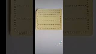 Vintage 96 Column Computer Punch Card #vintageelectronics #punchcards #vintagetechnology