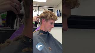 Full men’s hair cut how to cut curly taper fade getting uploaded tonight!