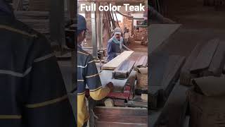 Full Color Teak For Main Doors #cutting #amazing #sawmill #trending #india #short#ytshorts #teakwood