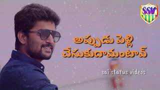 #### ninnu kori movie nani dialog in status video####