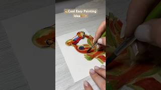 😍🎨Really Cool Easy Painting Idea💫#craftshorts #watercolor #painting #art #aesthetic #drawing