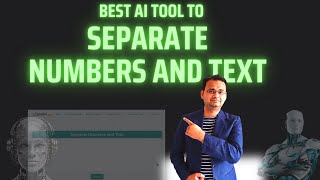 Separate Numbers and Text from Bulk Data  (Best AI Tool) 🔥