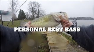 I Caught a MONSTER!!!  The Biggest Bass of My Life