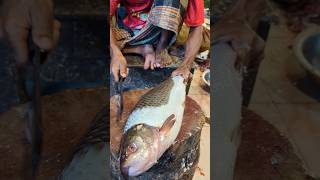 Amazing Rohu Fish Cutting Skills In Bangladesh Fish Market By Expert Cutter #shorts