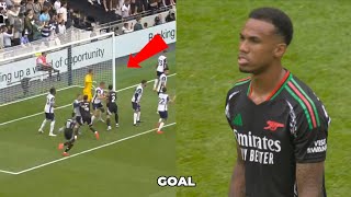 Gabriel Goal Today Match | Gabriel Magalhães Goal Against Tottenham |Arsenal Vs Tottenham Highlights