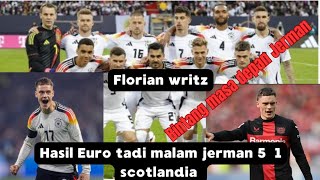 Florian writz dan hasil Euro Jerman 5-1 scotlandia#football#sepakbola#uero2024