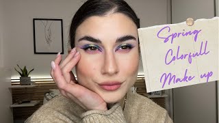 Ανοιξιάτικο πολύχρωμο Makeup| Kalina