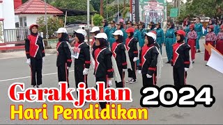 Lomba gerak jalan memperingati hari pendidikan nasional 2024 di Tenggarong