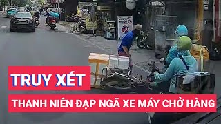 Truy xét thanh niên đạp ngã xe máy người chở hàng ở quận Bình Tân