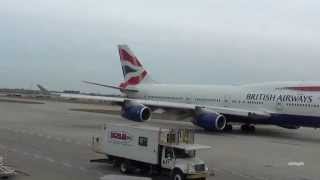 British Airways B747-400 Close Up Taxi at O'Hare KORD