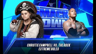 Christie Campbell vs The Rock WWE SmackDown Live Match