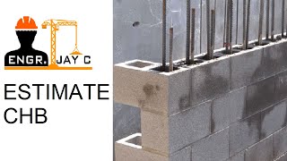 How to estimate the number of Concrete Hollow Block?