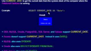 SQL 066 Scalar Functions, CURRENT_DATE or How do I get Today's Date?