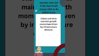 #shorts | Havells India Q4 FY24: Net Profit Jumps 24% to Rs 448.9 Crore | #trends556 #news