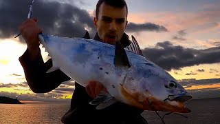 Big FALSE ALBACORE TUNA - Shore Jigging in ITALY 🇮🇹 #fishing #shorejigging