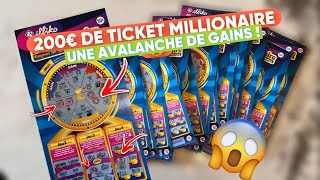 €200 de jeux à gratter Millionnaire 💲FDJ💲 Une avalanche de gains ?!