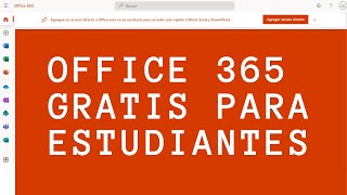 Como activar Office 365 gratis para estudiants y profores. (2021)