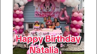 Happy 4th Birthday Natalia!