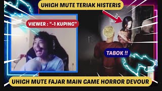 UHIGH MUTE FAJAR MAIN GAME HORROR DEVOUR ‼️ NGAKAK UHIGH MUTE MALAH TERIAK KETAKUTAN ‼️