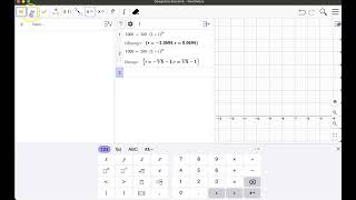 Ligningsløsning i Geogebra Classic 6