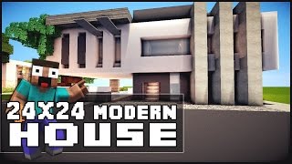 Minecraft Modern House 24x24 #1