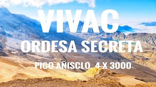 Ordesa secreta. Vivac en Pico Añisclo a 3263m. Cuatro tresmiles y el mejor balcón del glaciar. 4k.