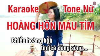 Hoàng Hôn Màu Tím Karaoke (Có Hò) ❖ Nhạc Sống Hay Tone Nữ (Đô Thứ) ► Karaoke Lê Thiết