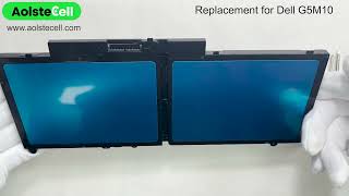 Replacement battery for Dell G5M10 7.4V 51Wh 4 cells