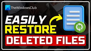 How to RESTORE Deleted Files After SYSTEM RESTORE [WINDOWS 11/10]