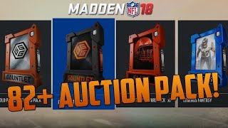 82+ Auctionable Opening + Legends Fantasy Pack! | Madden 18 Ultimate Team Pack Opening