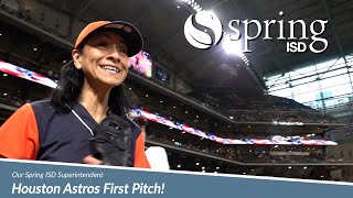 First Pitch at Minute Maid Park