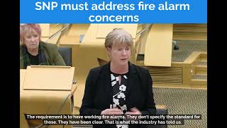 SNP must address fire alarm concerns