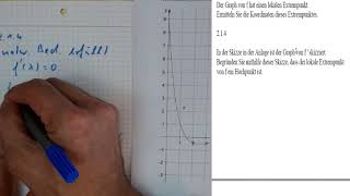 Abitur Mathematik Grundkurs Berlin Brandenburg 2020 Analysis   Aufgabe 2.1.4