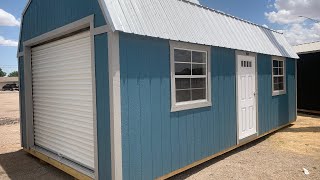 **Sold** 12x24 Lofted Barn Garage Rent to Own: $250 Down $458.96+tax a month Cash Price $10,895+tax