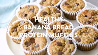 Healthy Banana Protein Muffins