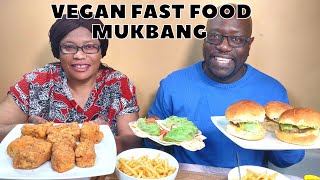 VEGAN FAST FOOD MUKBANG + RECIPE