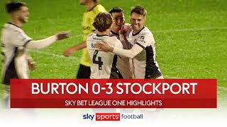 Barry brace for the Hatters | Burton 0-3 Stockport | League One highlights