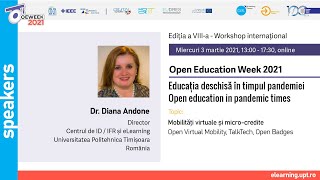 #8 OEW 2021 - Diana Andone - Mobilități virtuale și micro-credite