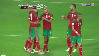 Maroc vs Gabon  but 3 0 Khalid Boutaib Football  Qualifications  CDM 2018