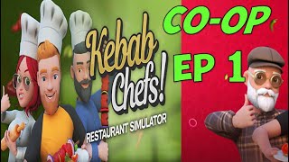 Restaurant Simulator | Kebab Chefs Co-Op EP 1 | Old Gamers Layne and Wayne