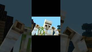 Minecraft IronGolem and baby villager true friendship #shorts