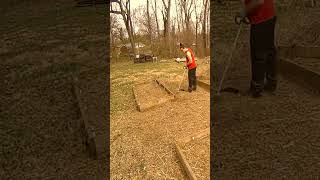 Weed Wacking Neglected Garden Beds