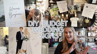 DIY/BUDGET WEDDING SIGNS, TABLE NUMBERS, BROCHURES | Walgreens signs, Etsy signs, Truly Engaging