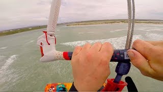 BOOSTING IN 35 KNOTS - KITEBOARDING AUGUSTA WA