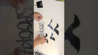 Spooky Bats & Moon Dollar Tree DIY SIgn